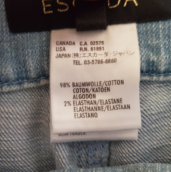 Escada bootcut jeans with pastel thread detail - Picture 7 of 7